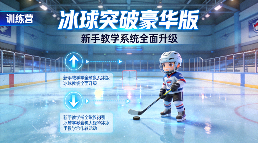 冰球突破豪华版新手教学系统全面升级，训练营画面展示